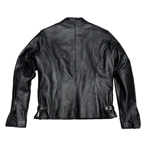 Z1R Genuine LEATHER Motorcycle Biker Zip-Out Liner Riding Heavy Jacket Womens M - Picture 3 of 6